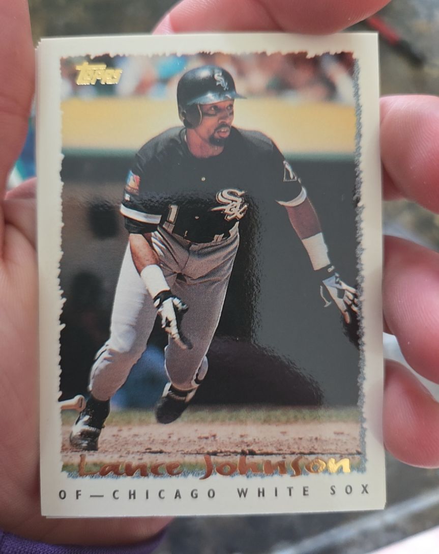 1995 Topps #314 Lance Johnson — front