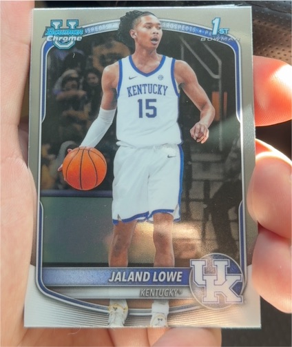 2025 Bowman Chrome #BCP-23 Jaland Lowe — front