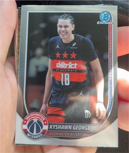 2025-26 Bowman Chrome #BCV-177 Kyshawn George — front