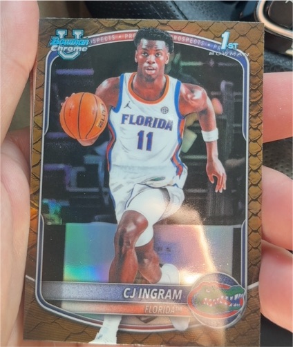 2025-26 Bowman Chrome #BCP-77 CJ Ingram — front