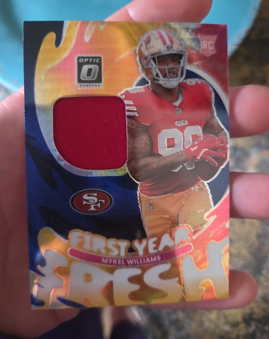 2025 Donruss Optic Mykel Williams Rookie First Year Fresh Patch RC — front