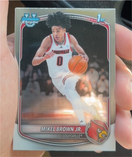 2025-26 Bowman Chrome #BCP-12 Mikel Brown Jr. — front