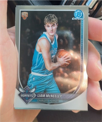 2025-26 Bowman Chrome #BCV-29 Liam McNeeley — front