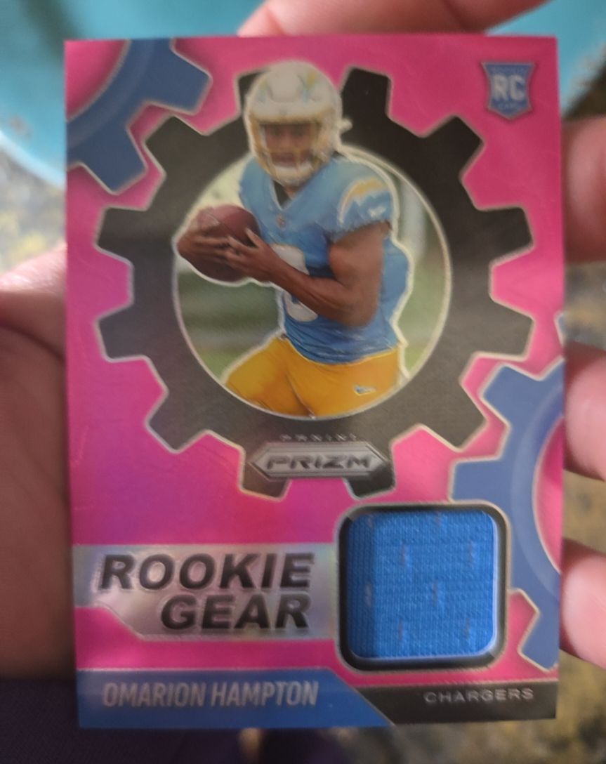 2025 Panini Prizm #RGR-OHN Omarion Hampton Rookie Gear — front