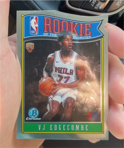 2025 Bowman Chrome #RY-3 VJ Edgecombe — front
