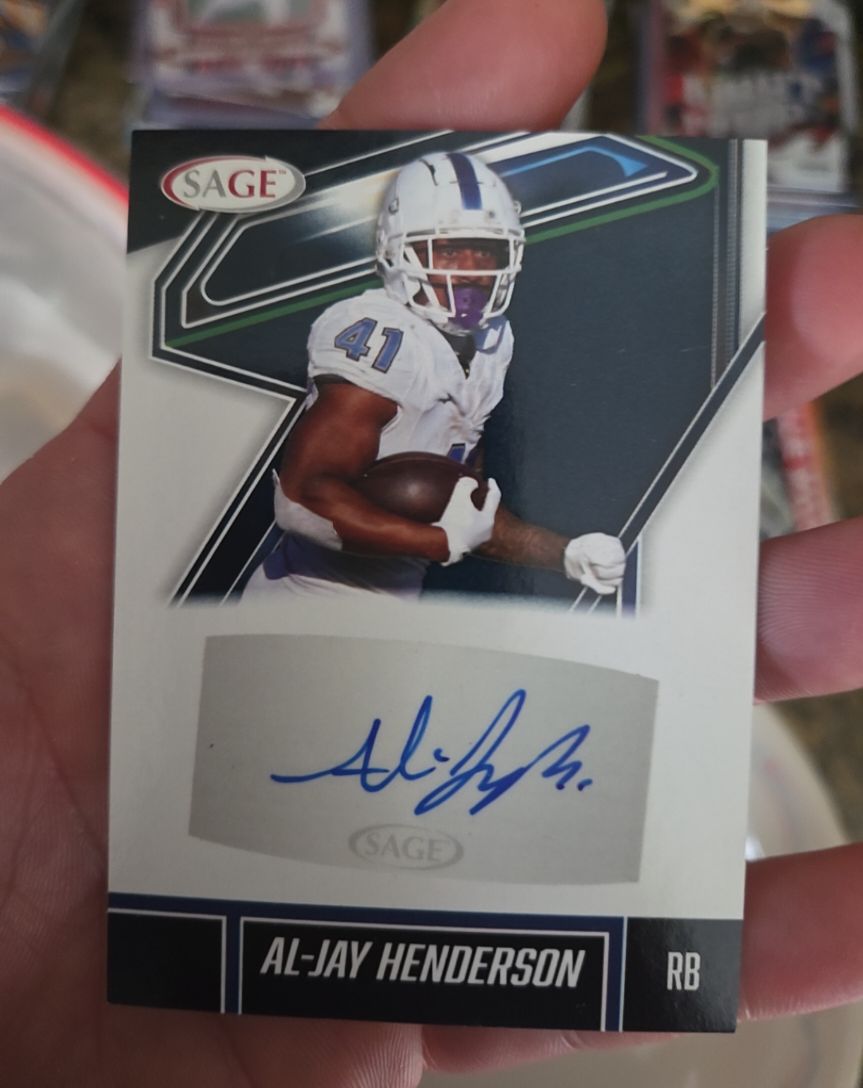 2026 Sage Low Series #A-AJH Al-Jay Henderson — front
