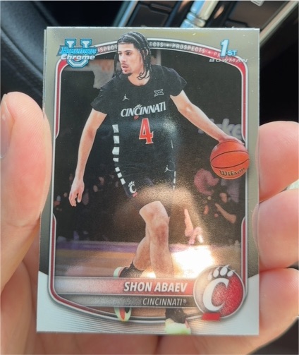 2025-26 Bowman Chrome #BCP-19 Shon Abaev — front
