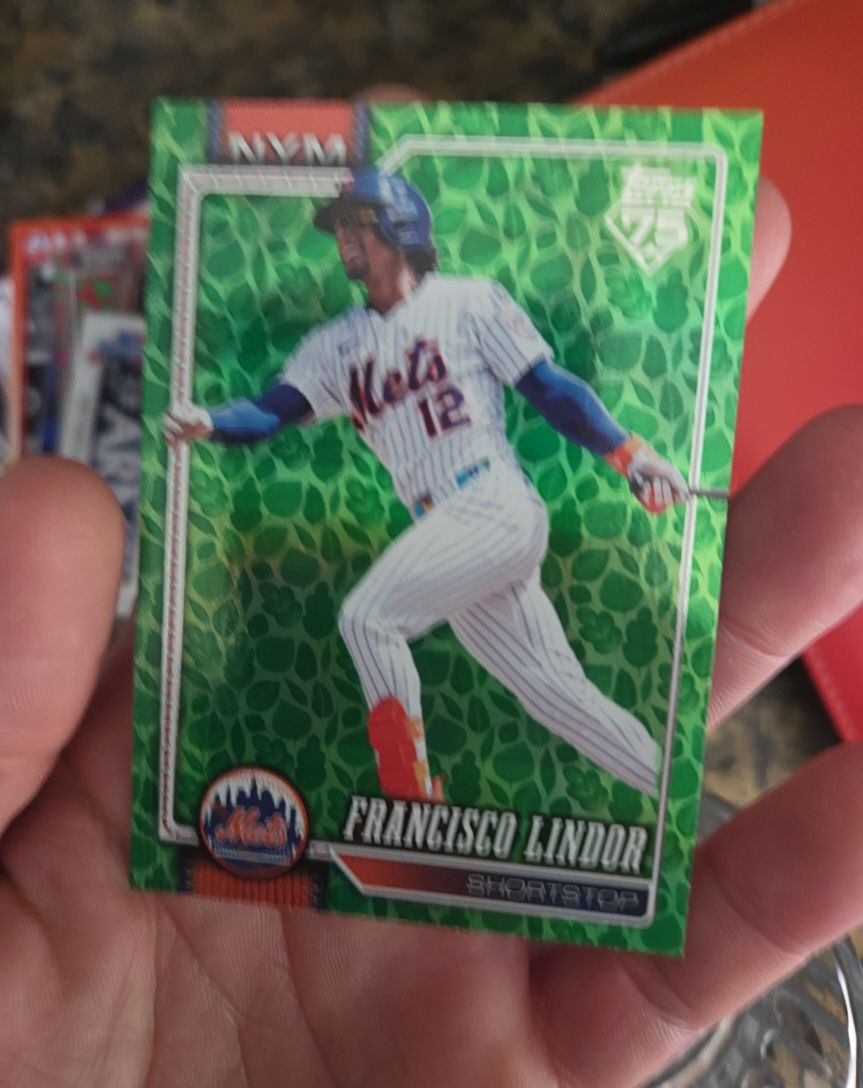 2026 Topps Series 1 #123 Francisco Lindor — front