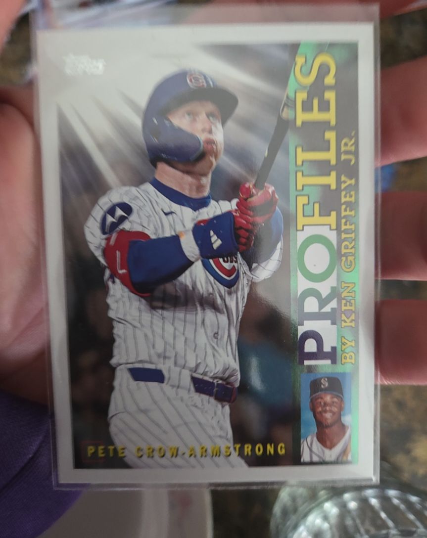 2026 Topps Series 1 #TP-13 Pete Crow-Armstrong Profiles by Ken Griffey Jr. — front