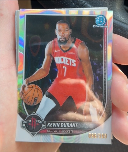 2025-26 Bowman Chrome #BCV-125 Kevin Durant — front