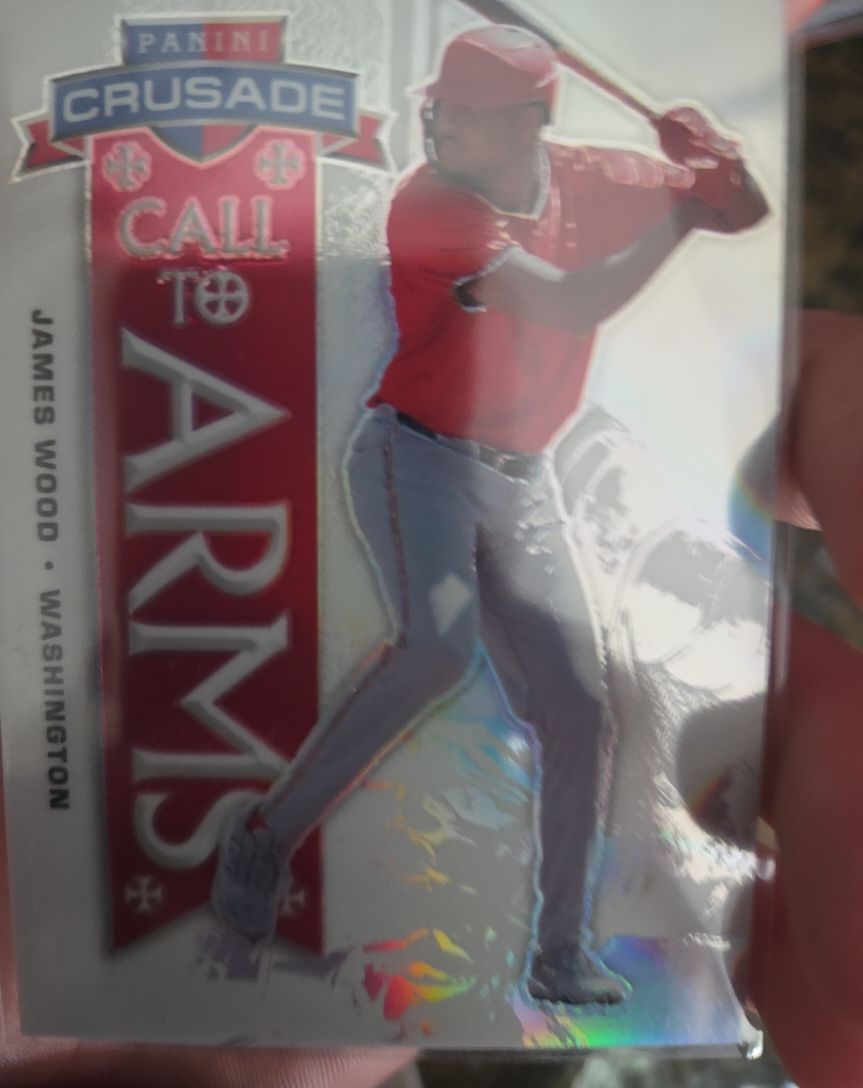 2025 Panini Crusade #14 James Wood Call to Arms — front