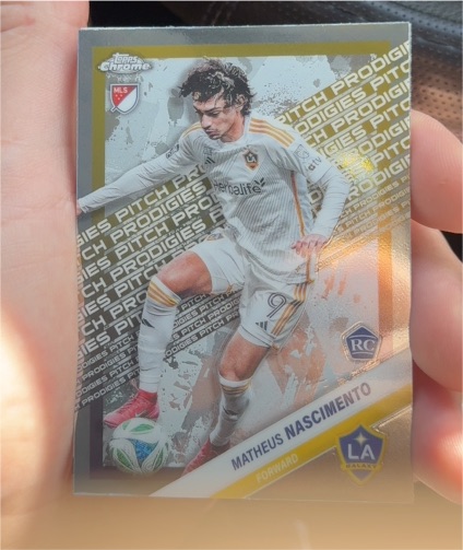 2025 Topps Chrome MLS #179 Matheus Nascimento Pitch Prodigies RC — front