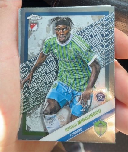 2025 Topps Chrome MLS #180 Georgi Minoungou Pitch Prodigies Rookie — front