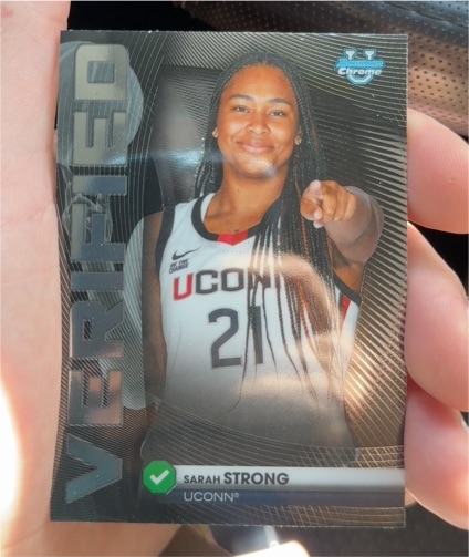 2025-26 Bowman Chrome #BV-5 Sarah Strong — front