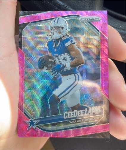 2024 Panini Prizm #75 CeeDee Lamb Pink Wave — front
