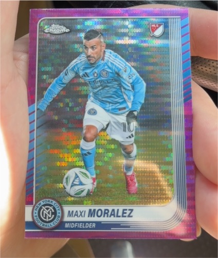 2025 Topps Chrome MLS #112 Maxi Moralez — front