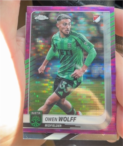 2025 Topps Chrome MLS #77 Owen Wolff — front