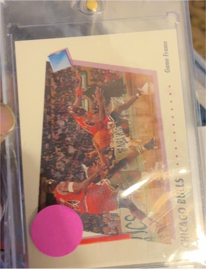 1992 Skybox #408 Michael Jordan Chicago Bulls Game Frame — front