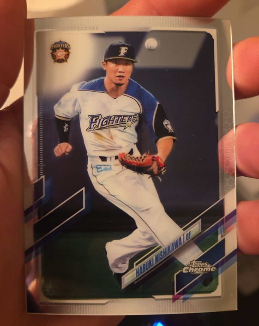 2021 Topps Chrome NPB #82 Haruki Nishikawa — front