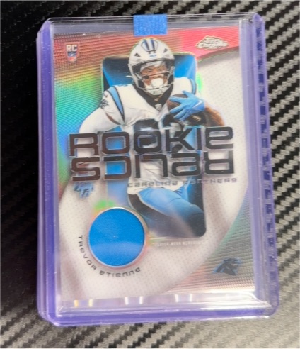 2025 Topps Chrome Rookie Relics #RR-TET Trevor Etienne — front