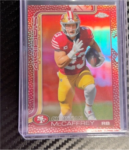 2025 Topps Chrome #263 Christian McCaffrey — front