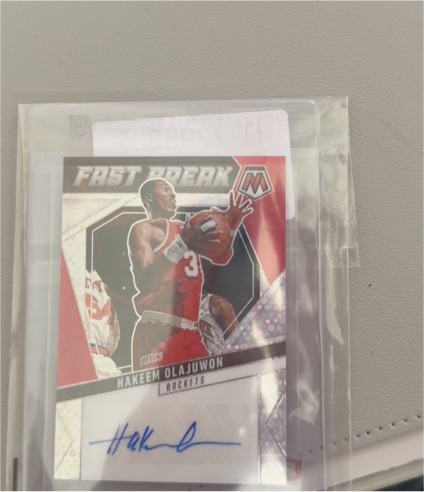 2024-25 Panini Mosaic Fast Break #Hakeem Olajuwon Autograph — front