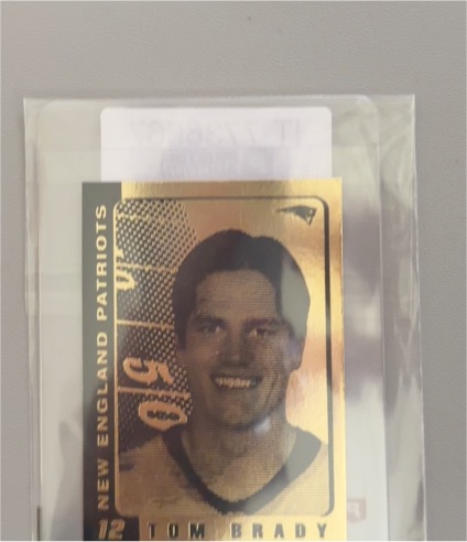 2003 Merrick Mint Laser Line 23KT Gold Tom Brady — front