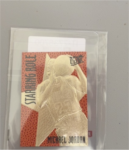 1996-97 Fleer Ultra Starring Role 23KT Gold Michael Jordan — front