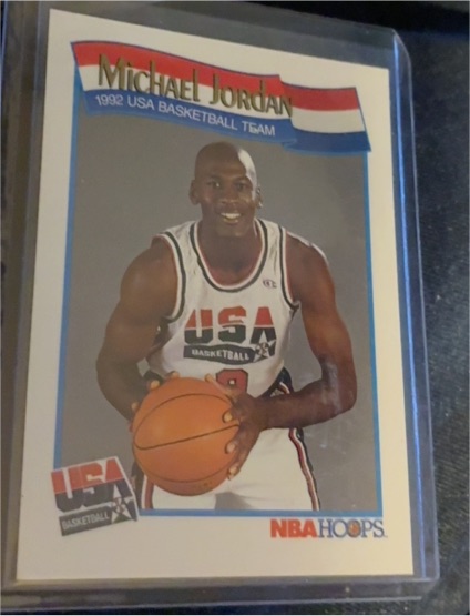 1991 NBA Hoops #579 Michael Jordan USA Basketball Team — front