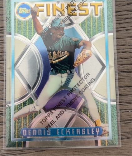 1995 Topps Finest #155 Dennis Eckersley — front