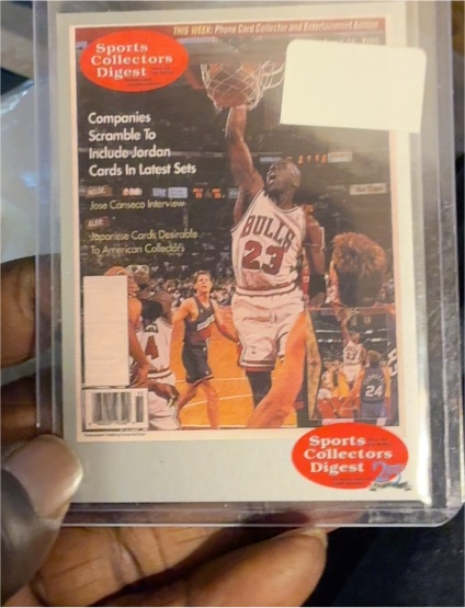 1998 Fleer Sports Collectors Digest Cover #23 Michael Jordan — front