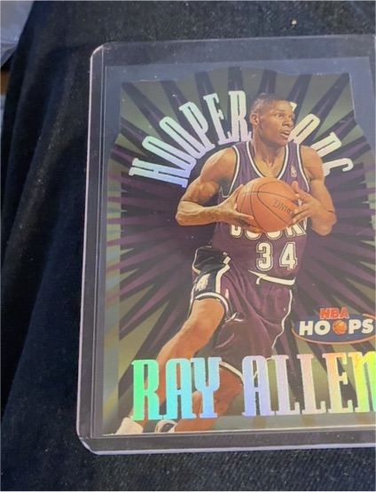 1997-98 Skybox Hoops Hooperstars #4 Ray Allen — front