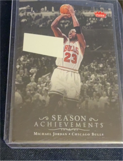 2007-08 Fleer #SH40 Michael Jordan Season Achievements — front