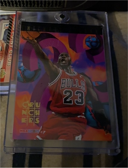 1995-96 NBA Hoops #1 Michael Jordan Number Crunchers — front