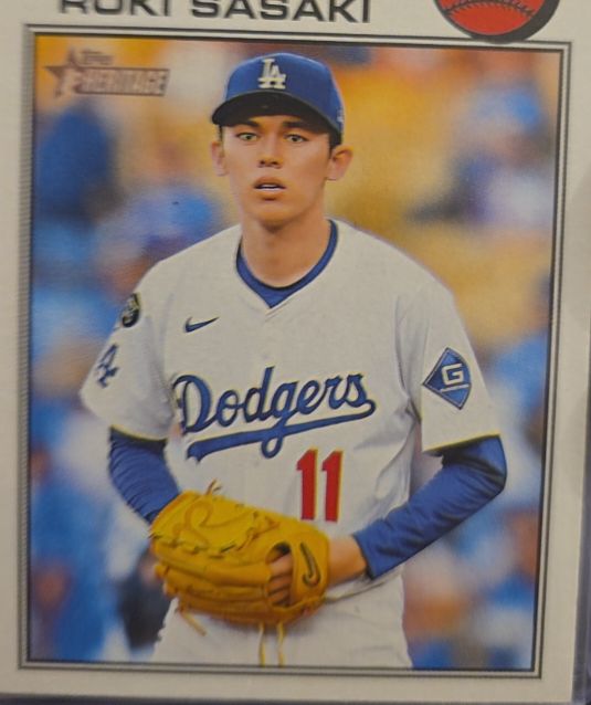 2026 Topps Heritage #39 Roki Sasaki — front