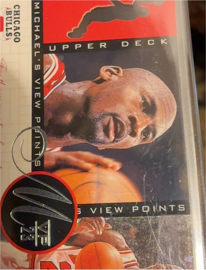 1996-97 Upper Deck Michael's View Points #VP23 Michael Jordan — front