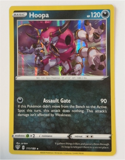 2020 Pokémon Darkness Ablaze #111 Hoopa — front