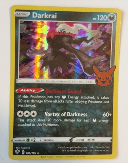 2020 Pokémon 105 Darkrai — front
