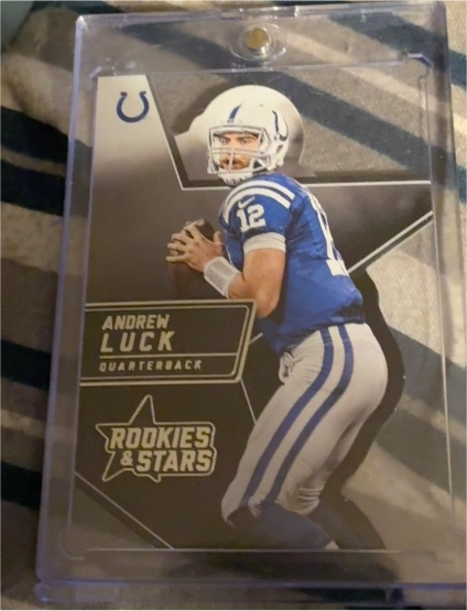 2015 Panini Rookies & Stars Die-Cut Stars #RSS4 Andrew Luck — front