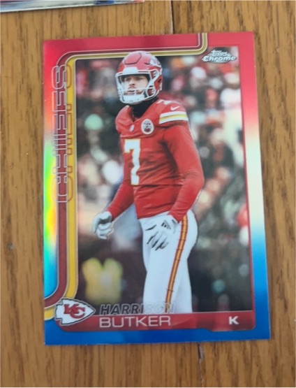 2025 Topps Chrome #151 Harrison Butker — front