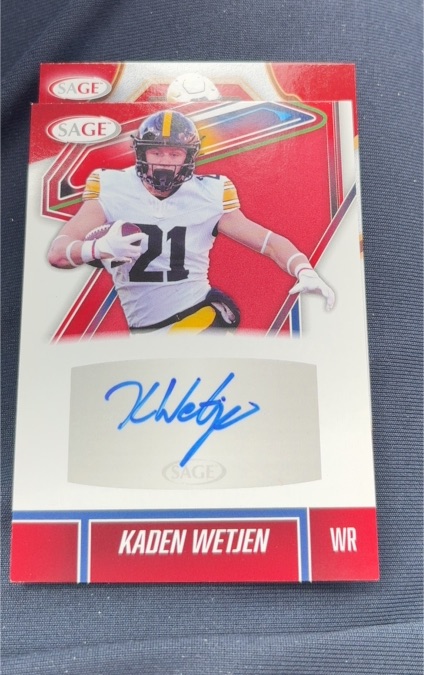 2025 SAGE #42 Kaden Wetjen — front