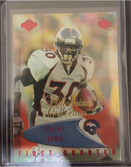1999 Collector's Edge Odyssey Millennium Collection First Quarter #48 Terrell Davis — front
