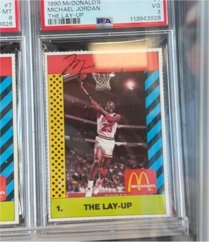 1990 McDonald's #1 Michael Jordan The Lay-Up — front