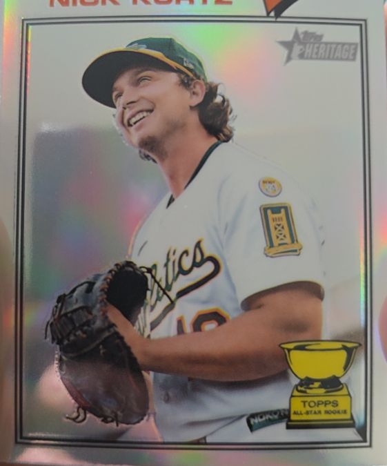 2026 Topps Heritage #275 Nick Kurtz Chrome Rookie Cup — front