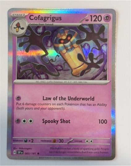 2022 Pokémon Scarlet & Violet Surging Sparks #083 Cofagrigus — front
