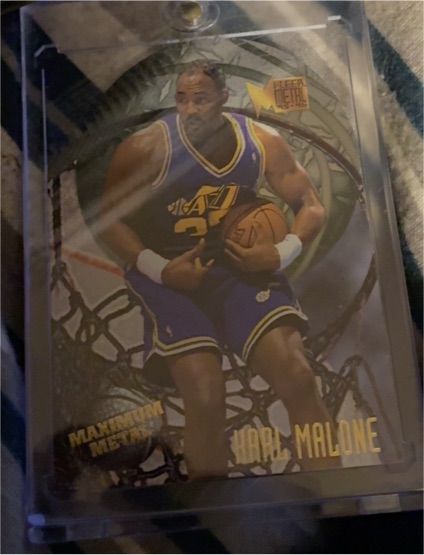 1995-96 Fleer Metal Maximum Metal #6 Karl Malone — front