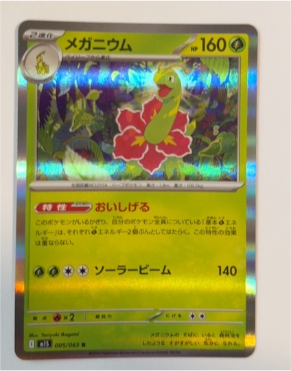 2025 Pokémon #005 Meganium — front