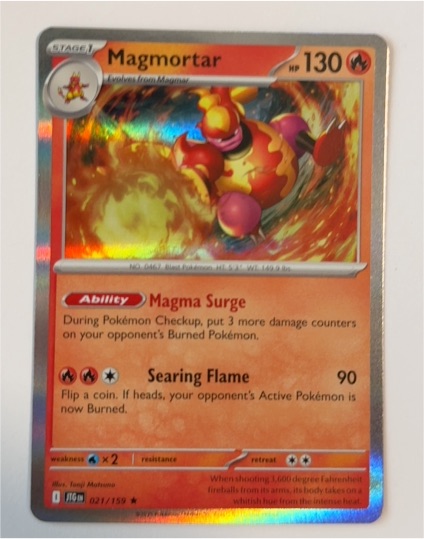 2025 Pokémon Journey Together #021 Magmortar — front