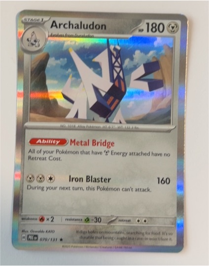 2024 Pokémon Stellar Crown #107 Archaludon — front