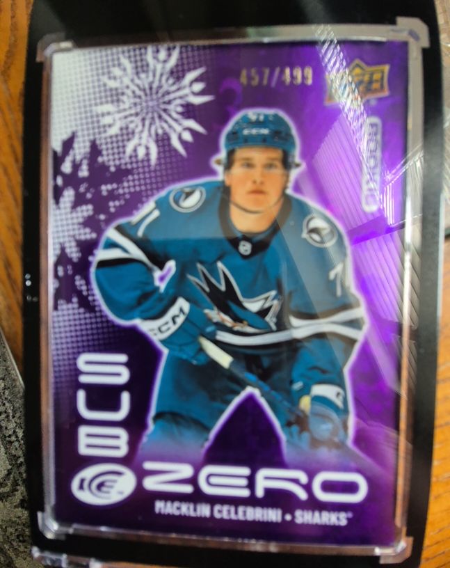 2024-25 Upper Deck Ice #SZ-CE Macklin Celebrini Sub Zero — front